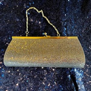 NEW Silver Sparkle Clasp Clutch Pocketbook